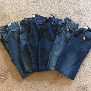Six Pairs of Boys Old Navy Skinny Jeans Size 10